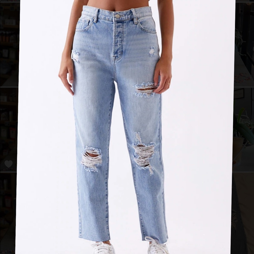 PacSun Light High Waisted Straight Leg Jeans